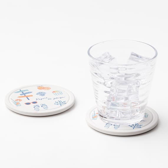 吸水セラミックコースター(CSU 2P QA26) 2枚目画像