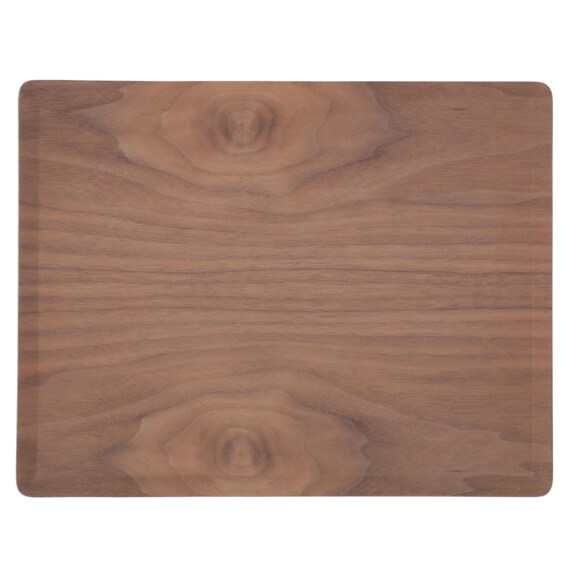 すべりにくい木製トレー 4枚セット (3628 ミドルブラウン) 7枚目画像