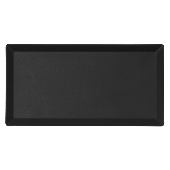 レンジでも器が熱くなりにくい樹脂食器 長角皿 23×12cm (SG01 ブラック) 5枚目画像