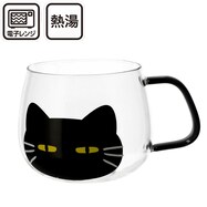 耐熱ガラスマグ(デコネコフェイス cDN04)