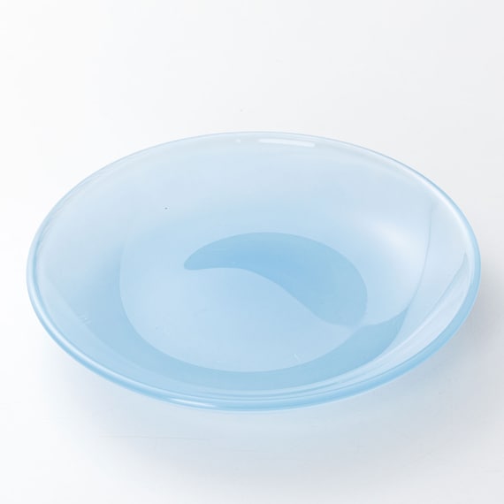 ミルクガラス風プレート(14cm ブルー NR04) 1枚目画像