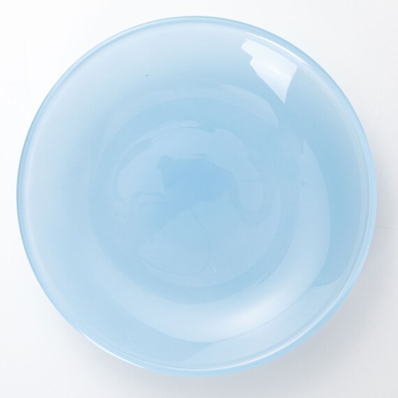 ミルクガラス風プレート(14cm ブルー NR04) 6枚目画像