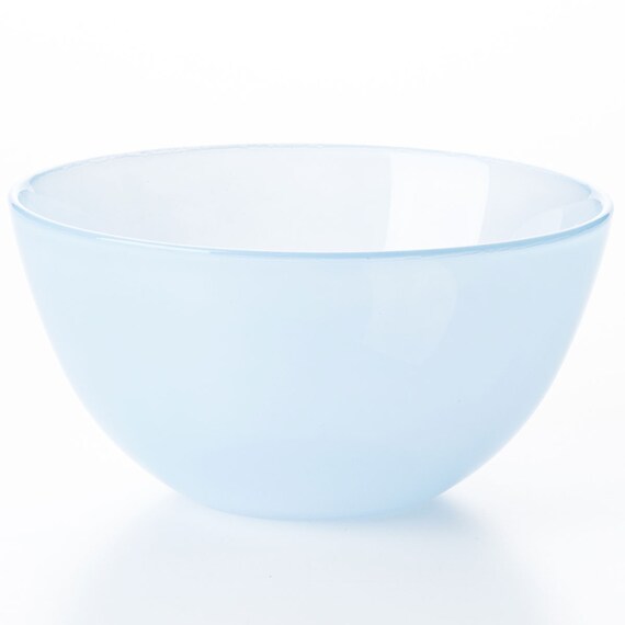 ミルクガラス風ボウル(13cm ブルー NR04) 1枚目画像