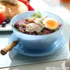 ミルクガラス風ボウル(13cm ブルー NR04) 2枚目画像