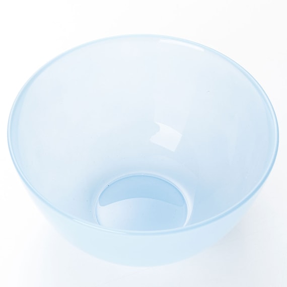 ミルクガラス風ボウル(13cm ブルー NR04) 6枚目画像