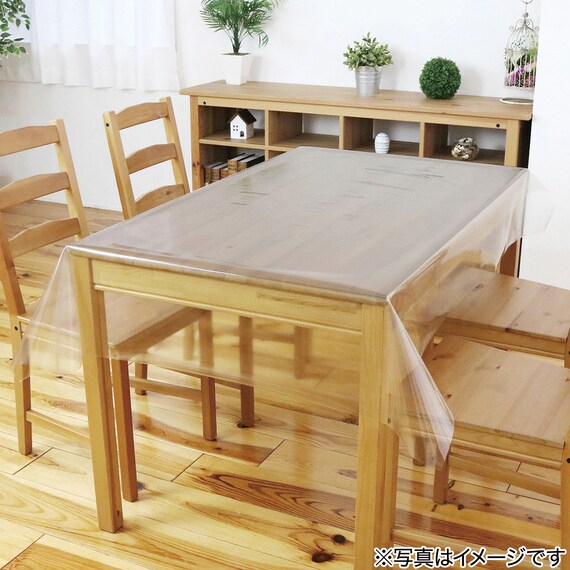 透明テーブルクロス(120×200cm cKD07) 1枚目画像
