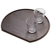 リバーシブル半月膳 ダークブラウン