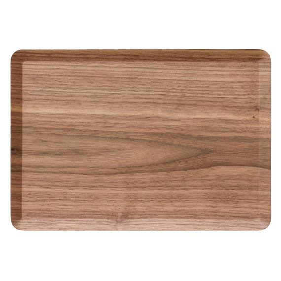 すべりにくい木製トレー(S ダークブラウン OB003) 1枚目画像
