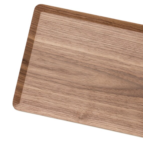 すべりにくい木製トレー(S ダークブラウン OB003) 3枚目画像