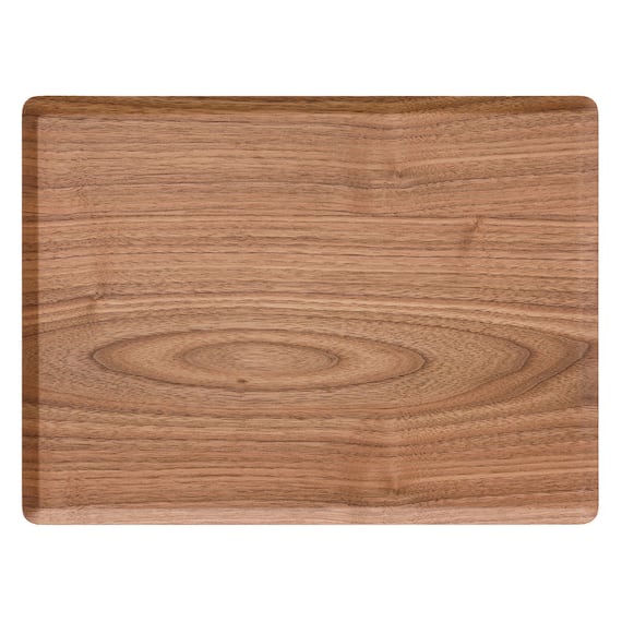 すべりにくい木製トレー(L ダークブラウン OB003) 1枚目画像