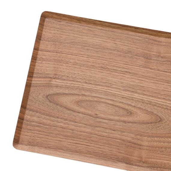 すべりにくい木製トレー(L ダークブラウン OB003) 4枚目画像