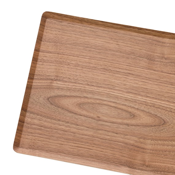 すべりにくい木製トレー(L ダークブラウン OB003) 4枚目画像