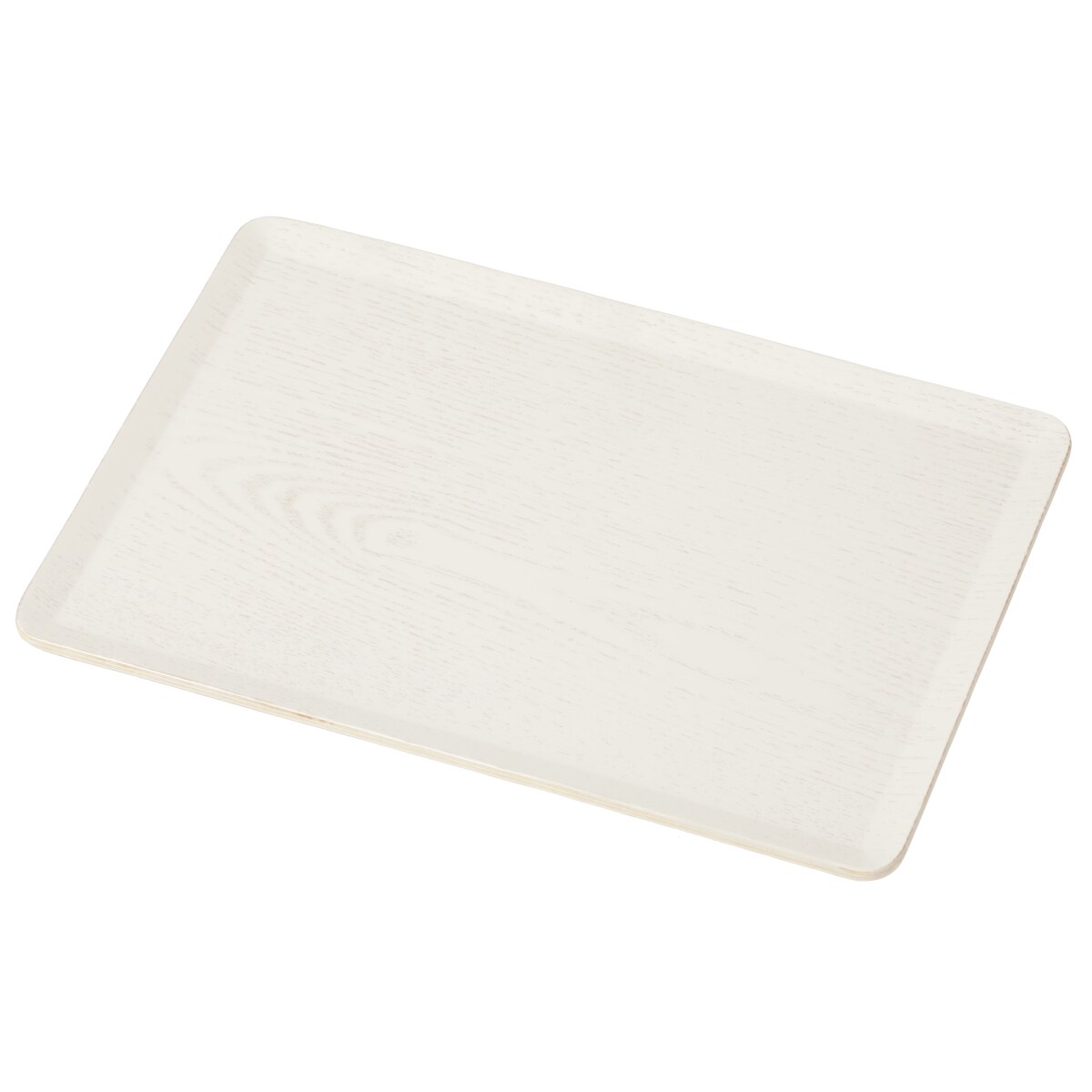 すべりにくい木製トレー(S ホワイトウォッシュ OB004) | ニトリネット