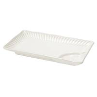 焼き物皿(21×12cm 唐茶削ぎ)