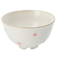 超軽量ドット飯碗(12cm ローズ MT08)