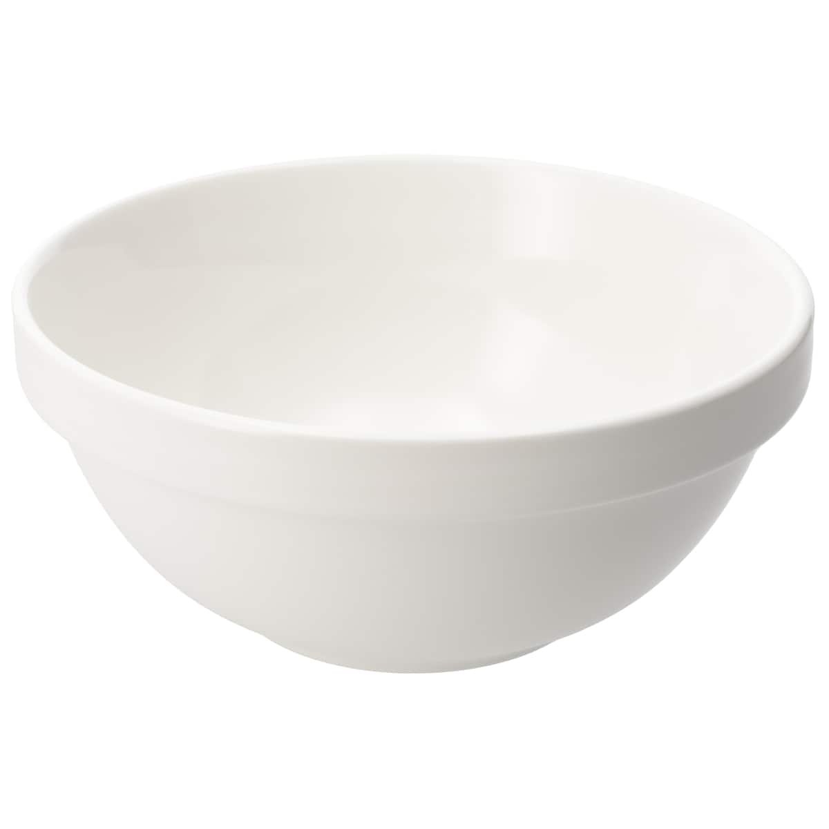 綺麗にスタッキングできるボウル 15cm(DAY Value ホワイト 25WG