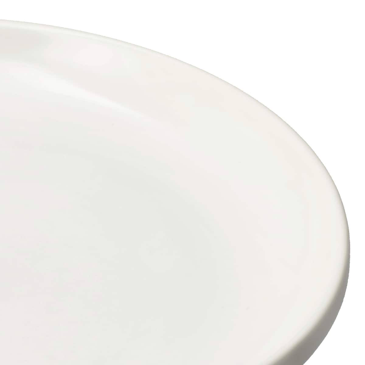 綺麗にスタッキングできるお皿 18cm(DAY Value ホワイト 25WG