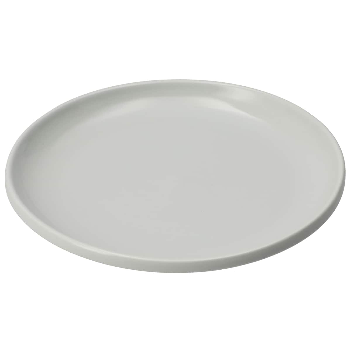 綺麗にスタッキングできるお皿 18cm(DAY Value ライトグレー 25WG