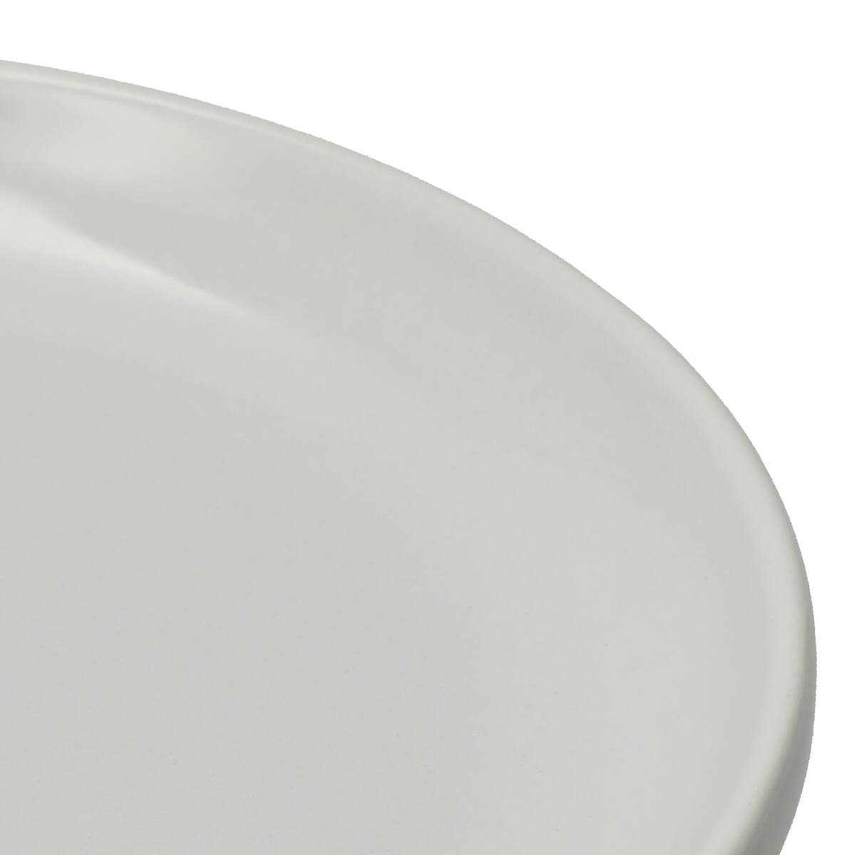 綺麗にスタッキングできるお皿 18cm(DAY Value ライトグレー 25WG