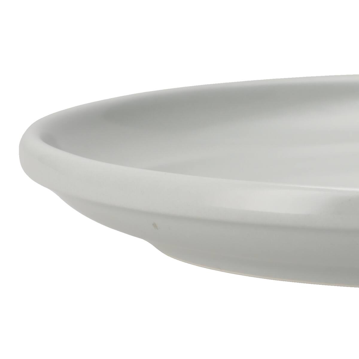 綺麗にスタッキングできるお皿 18cm(DAY Value ライトグレー 25WG