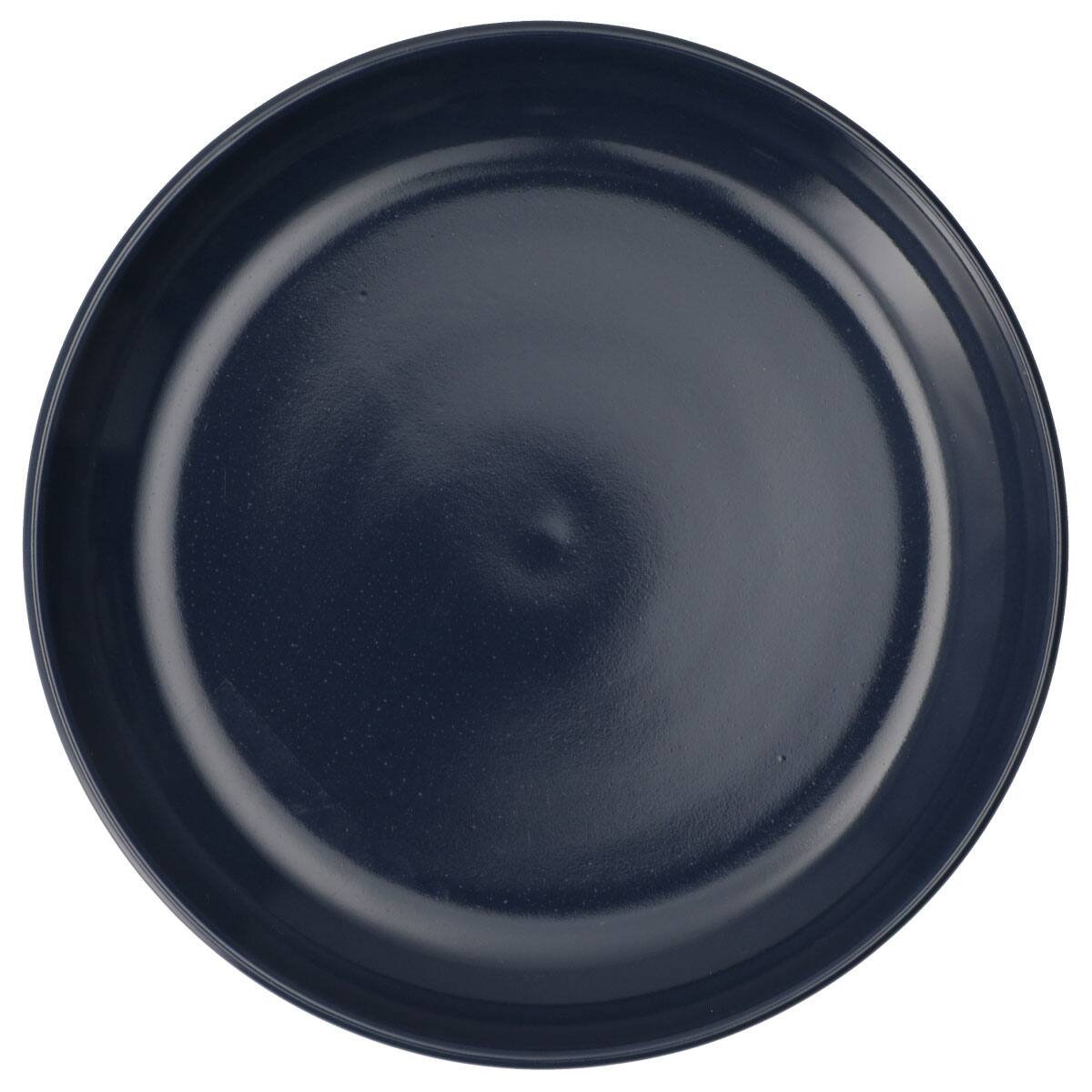 綺麗にスタッキングできるお皿 15cm(DAY Value ネイビー 25WG