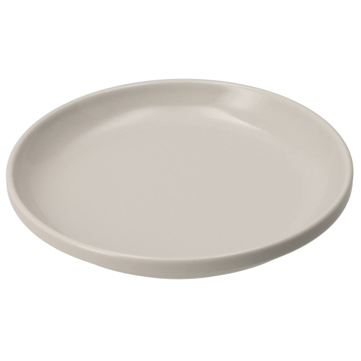 綺麗にスタッキングできるお皿 18cm(DAY Value ライトグレー 25WG