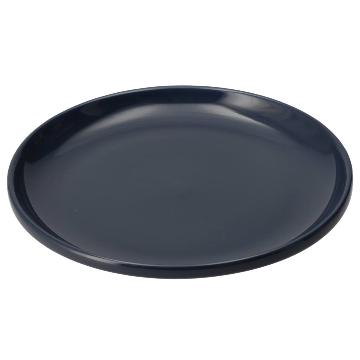 綺麗にスタッキングできるお皿 18cm(DAY Value ネイビー 25WG