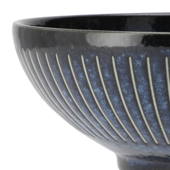 撥水十草 麺鉢(ネイビー) 5枚目画像