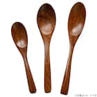 食洗機対応 木製スリムスプーン(FT01 ミドルブラウン) 6枚目画像