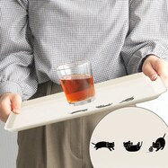 レンジOK　すべりにくいトレー(デコネコ DK509)