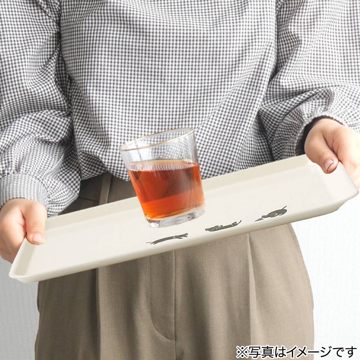 レンジOK すべりにくいトレー(デコネコ M DK509) | ニトリネット【公式