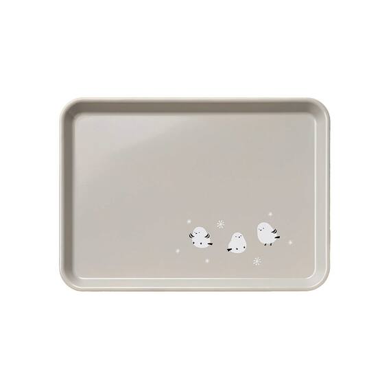 レンジOK　すべりにくいトレー(シマエナガ S DK509) 5枚目画像