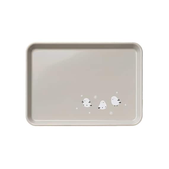 レンジOK すべりにくいトレー(シマエナガ S DK509) 5枚目画像