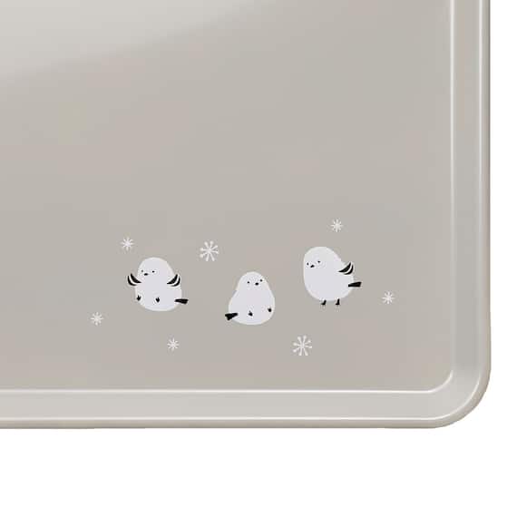 レンジOK すべりにくいトレー(シマエナガ S DK509) 8枚目画像