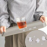 レンジOK　すべりにくいトレー(シマエナガ DK509)