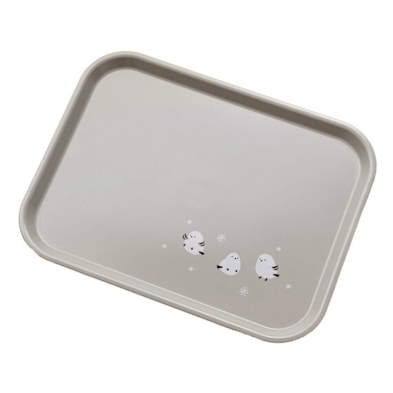 レンジOK　すべりにくいトレー(シマエナガ M DK509) 1枚目画像