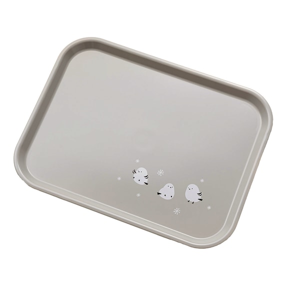 レンジOK すべりにくいトレー(シマエナガ M DK509) 1枚目画像