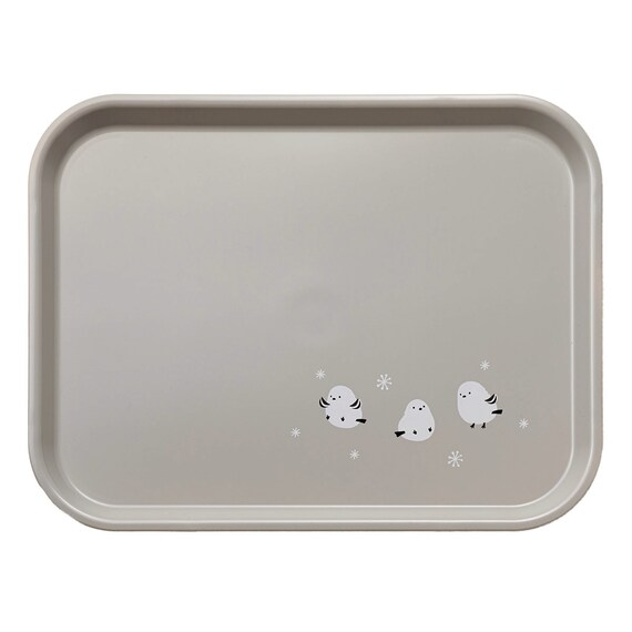 レンジOK　すべりにくいトレー(シマエナガ M DK509) 5枚目画像