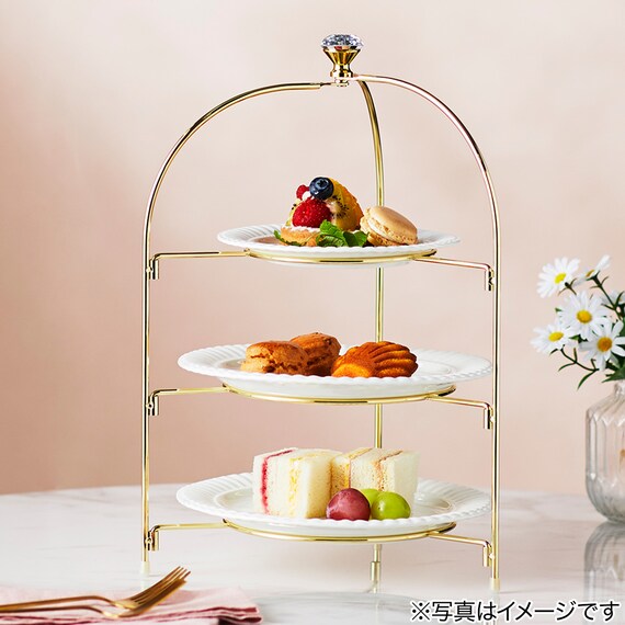 折りたたみ式ケーキスタンド(3段 OT001) 4枚目画像