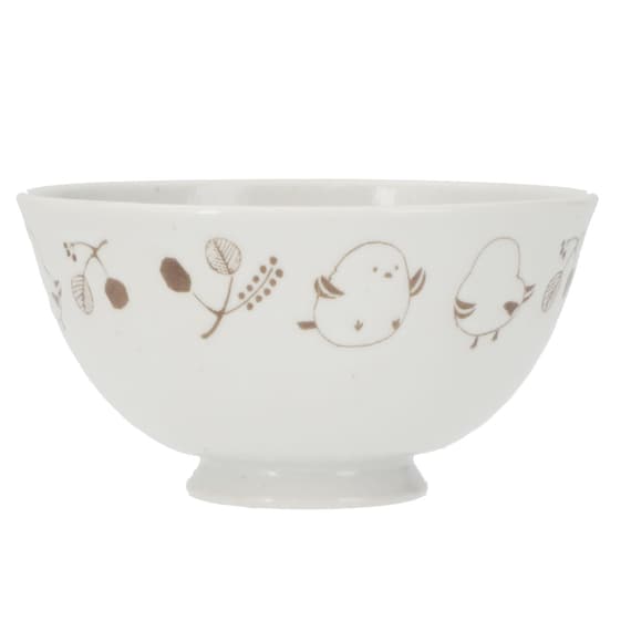 飯椀(シマエナガ メシワンカルエクレデコ L DI508) 1枚目画像