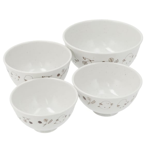 飯椀(シマエナガ メシワンカルエクレデコ L DI508) 5枚目画像