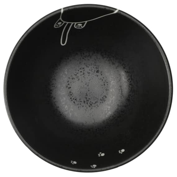 デコネコ食器5点セット カルエクレデコ(ブラック DI508) 3枚目画像