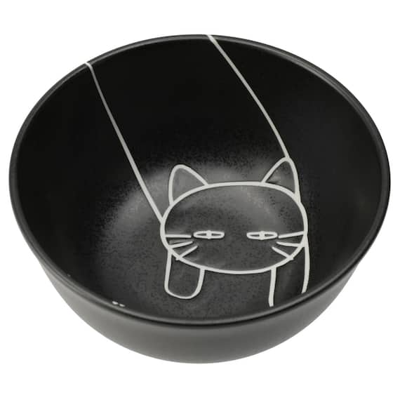 デコネコ食器5点セット カルエクレデコ(ブラック DI508) 8枚目画像