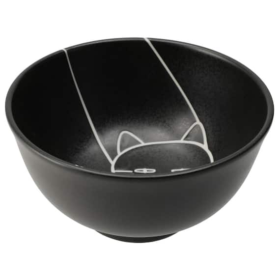 デコネコ食器5点セット カルエクレデコ(ブラック DI508) 9枚目画像