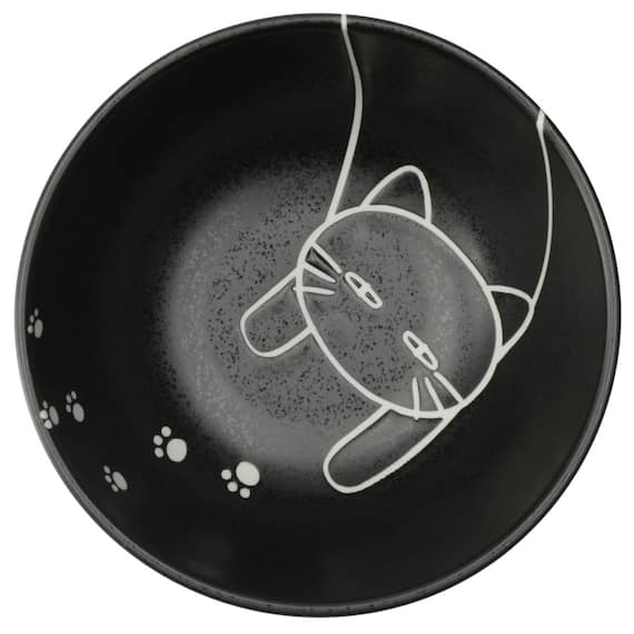 デコネコ食器5点セット カルエクレデコ(ブラック DI508) 10枚目画像