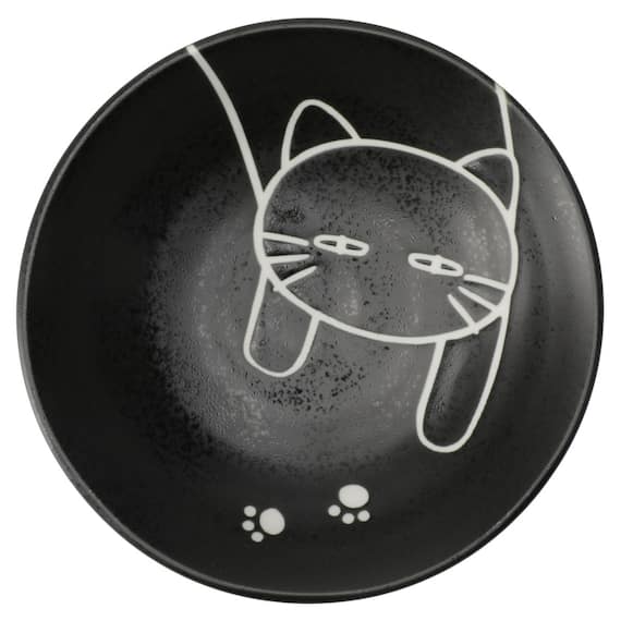 デコネコ食器5点セット カルエクレデコ(ブラック DI508) 15枚目画像