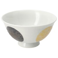軽量飯碗 金彩丸紋2 GY(有田焼)