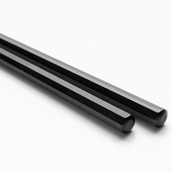 使いやすい 耐熱八角箸 5膳セット(ブラック) 5枚目画像