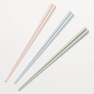 使いやすい耐熱八角箸 スモーキーカラー 3膳セット