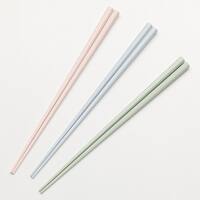 使いやすい 耐熱八角箸 スモーキーカラー 3膳セット(SC 3P)